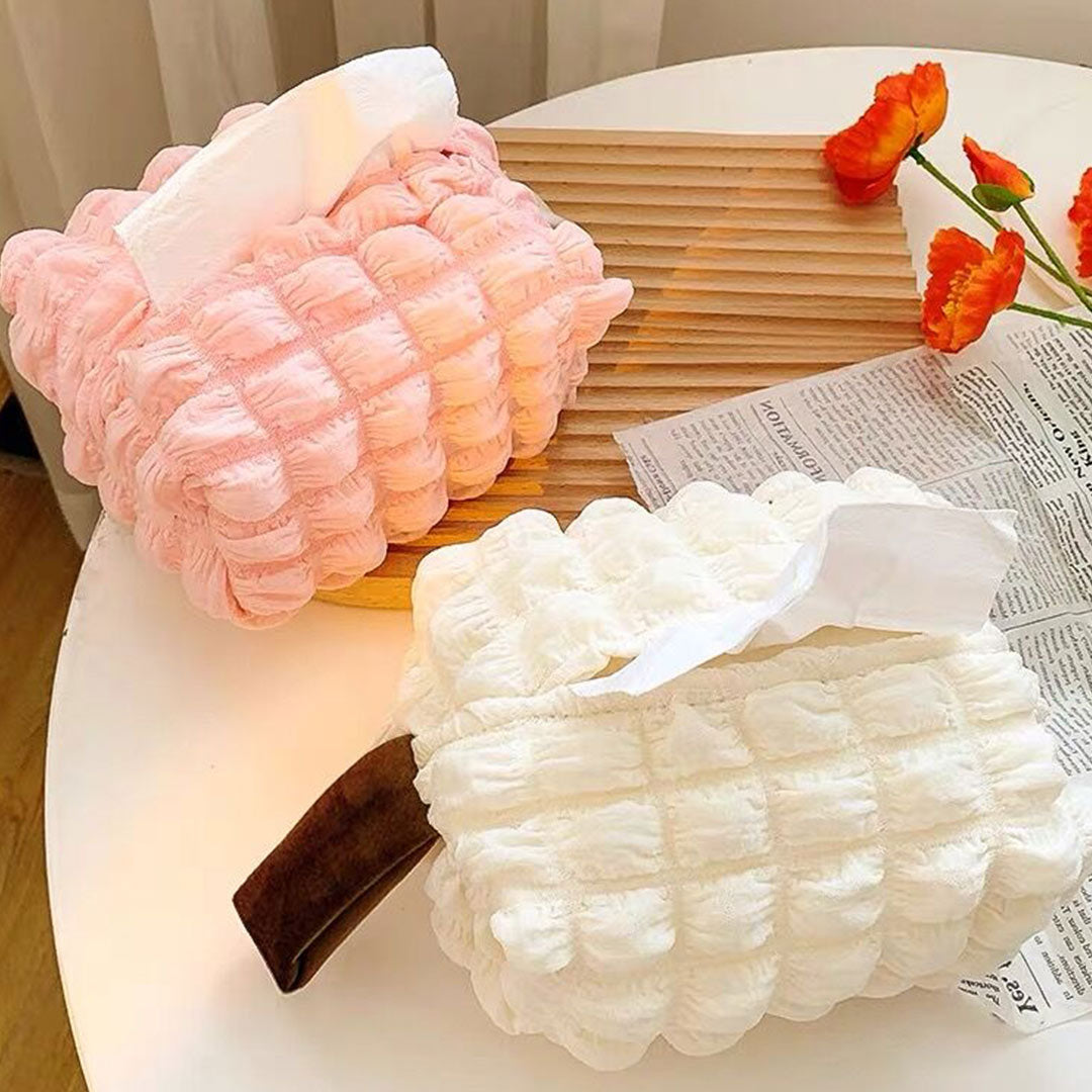 Cute Puffs Style Tissue Box Cover