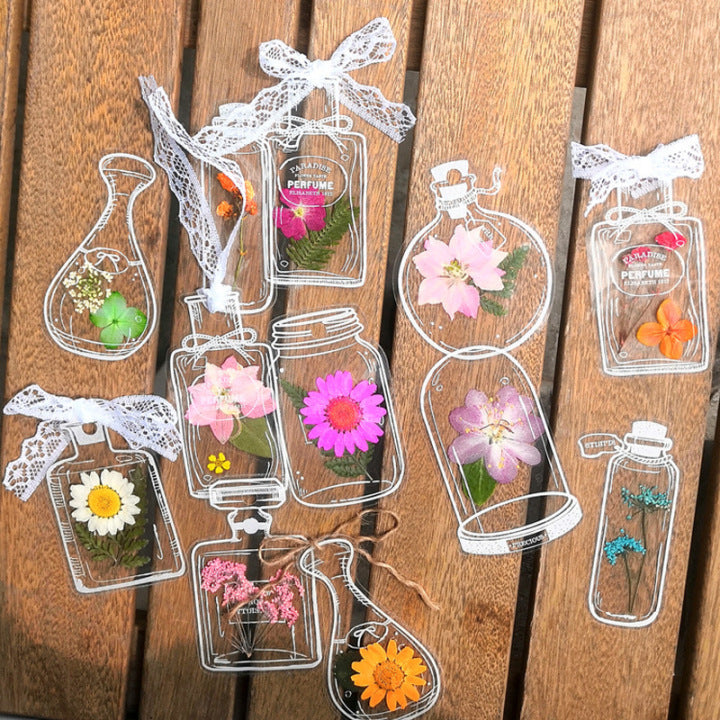 Dried Flower Bookmarks Set