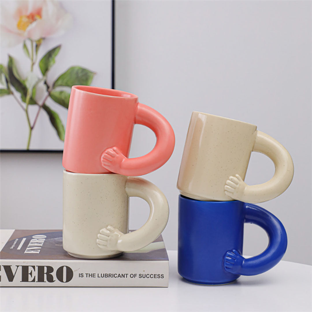 Ceramic Fat Arm Handle Mug