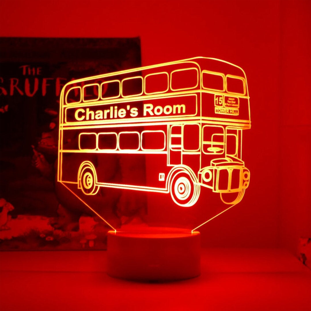 Personalized London Bus Night Light