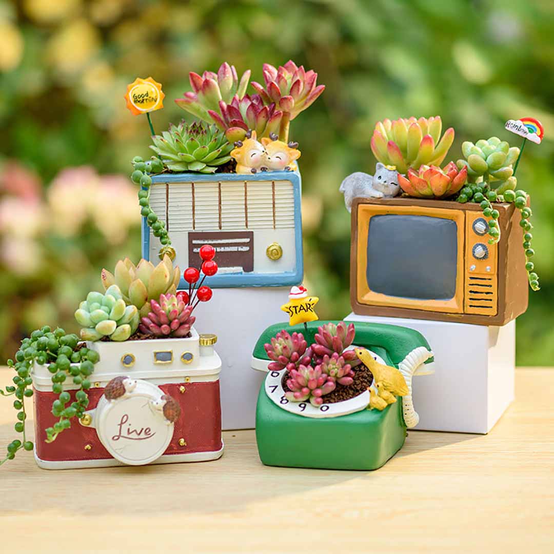 Creative Retro Objects Planter