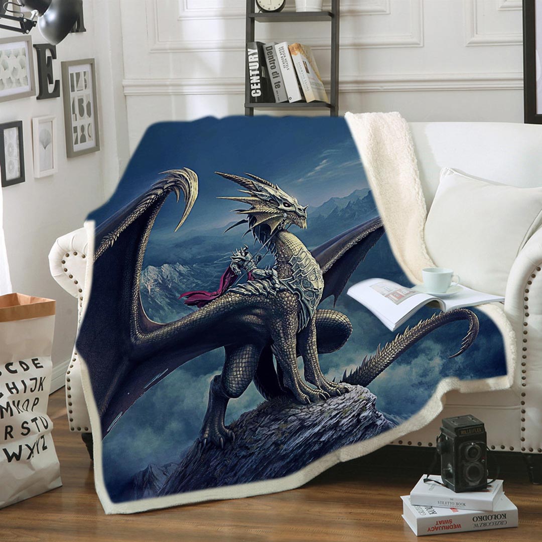 Couverture molletonnée dinosaure
