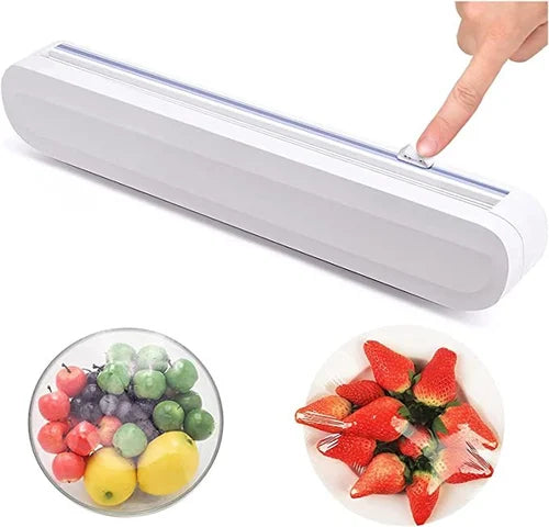 Plastic Wrap Dispenser With Cutter