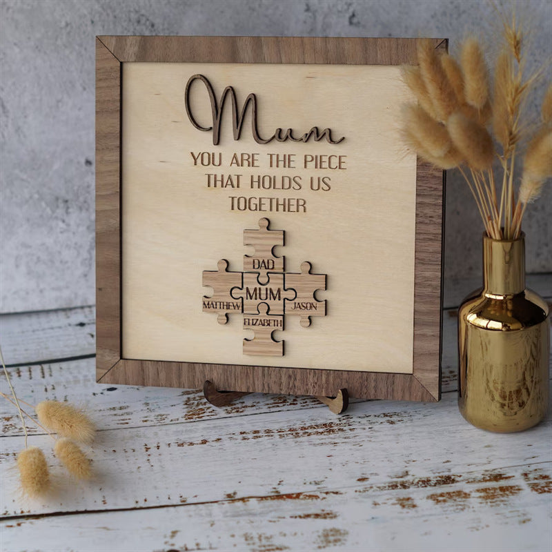 Handmade Personalized Puzzle Piece