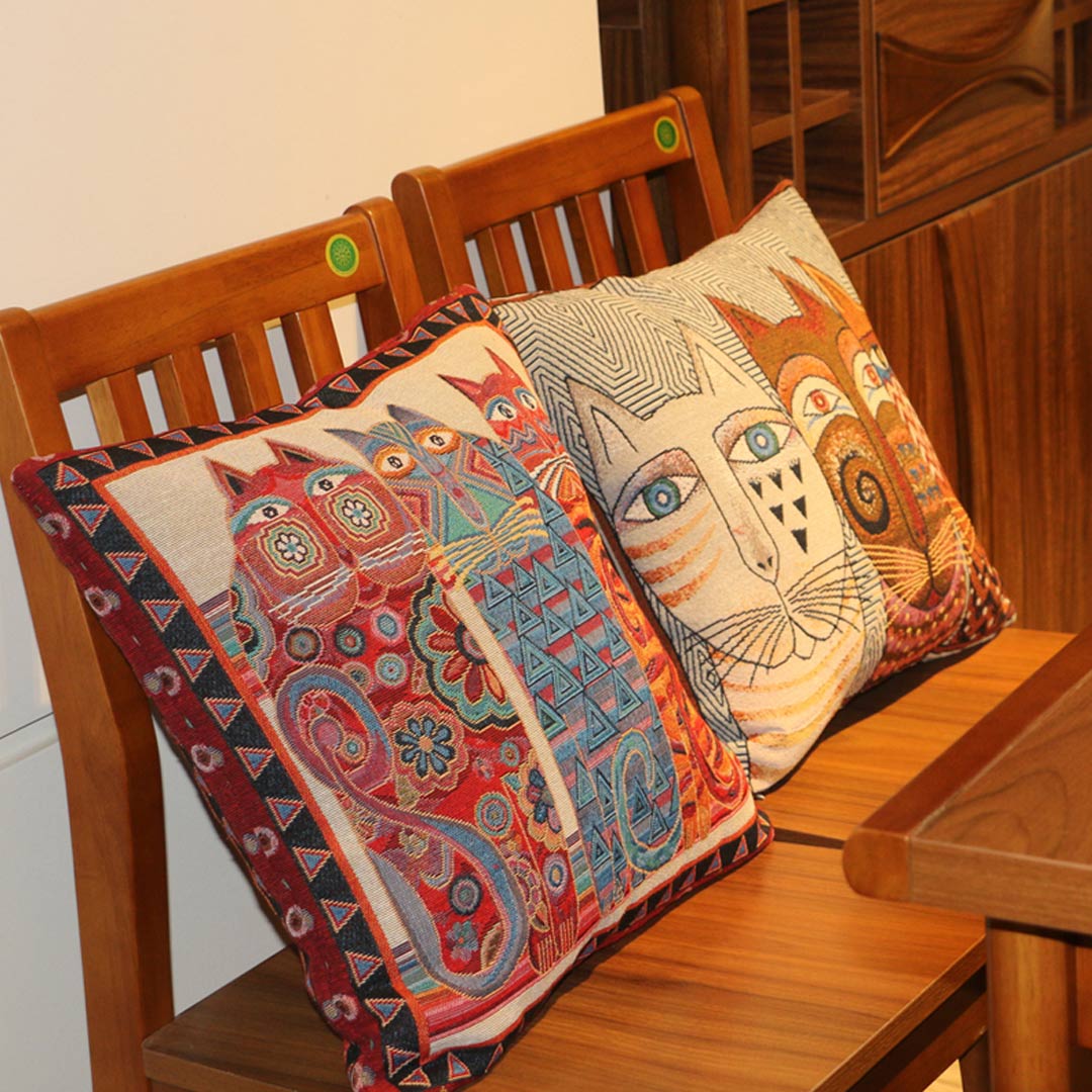 Housses de coussin d'art de broderie