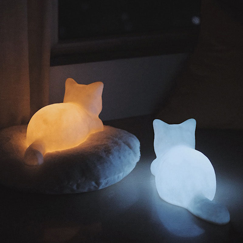 Lindo gato decoración del hogar luz nocturna