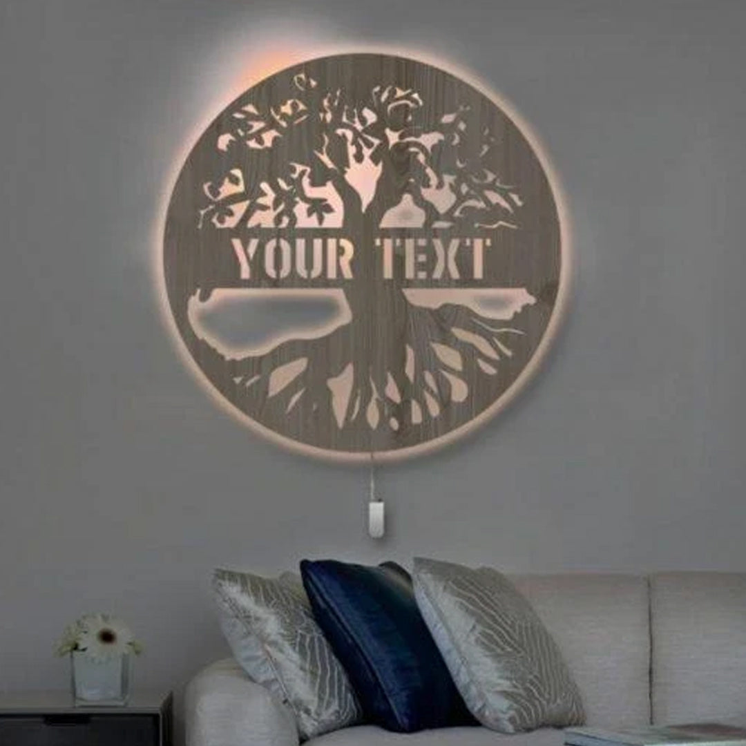 Personalisierte Wand-Dekor-Lampe