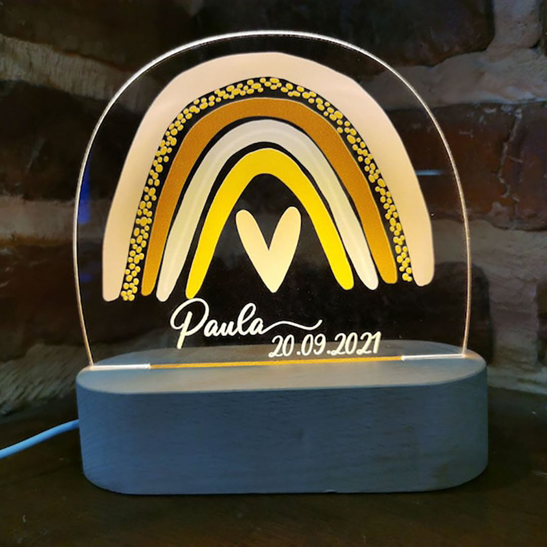 Personalized Rainbow Night Lamp
