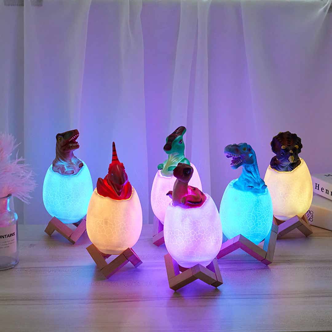 3D Dinosaur Egg Night Light