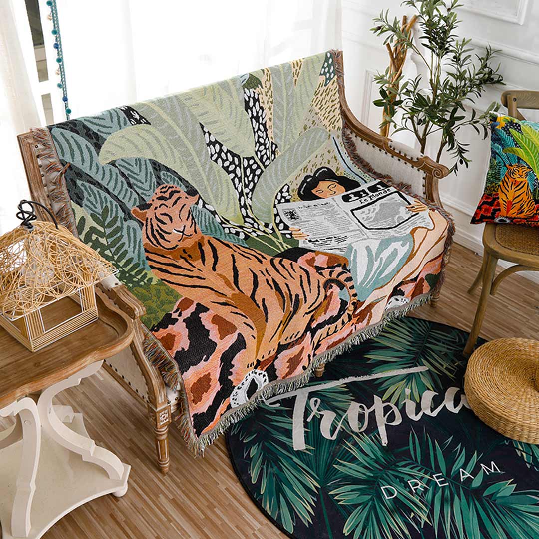 Bohemian bedruckte Decke