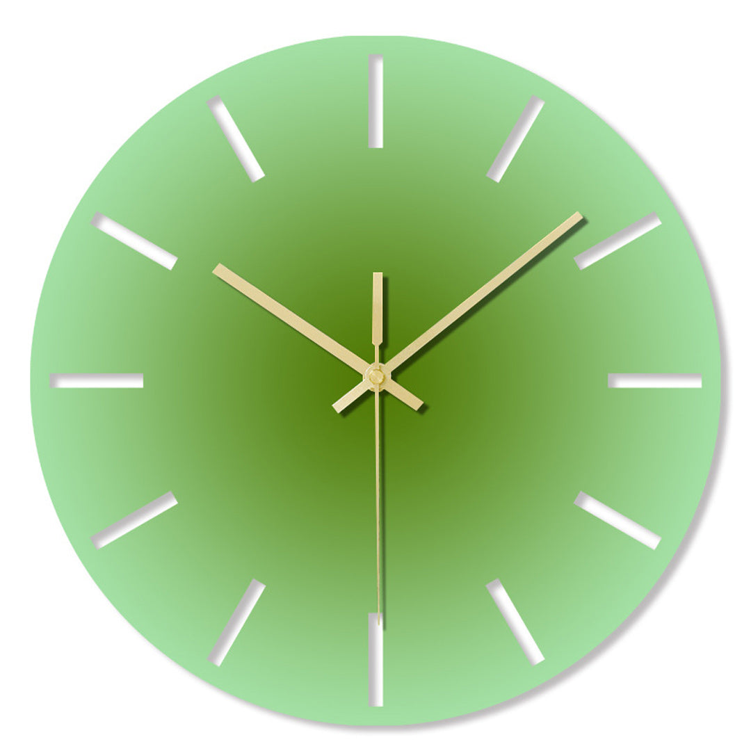 Reloj de pared de color degradado