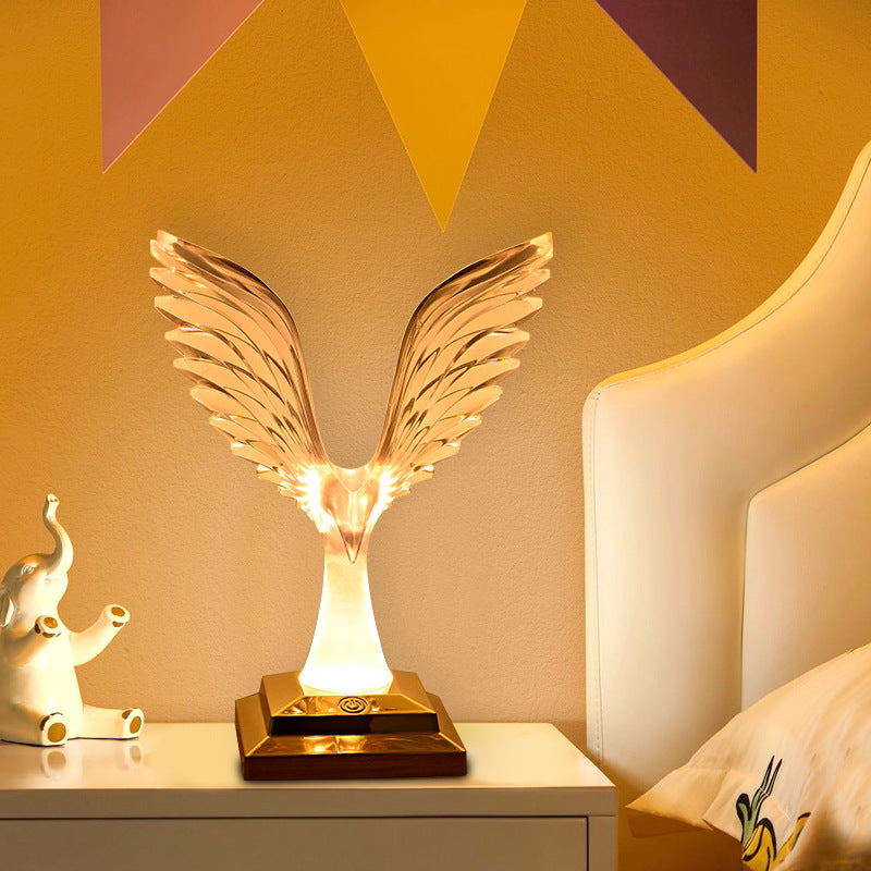 Lámpara de mesa decorativa águila
