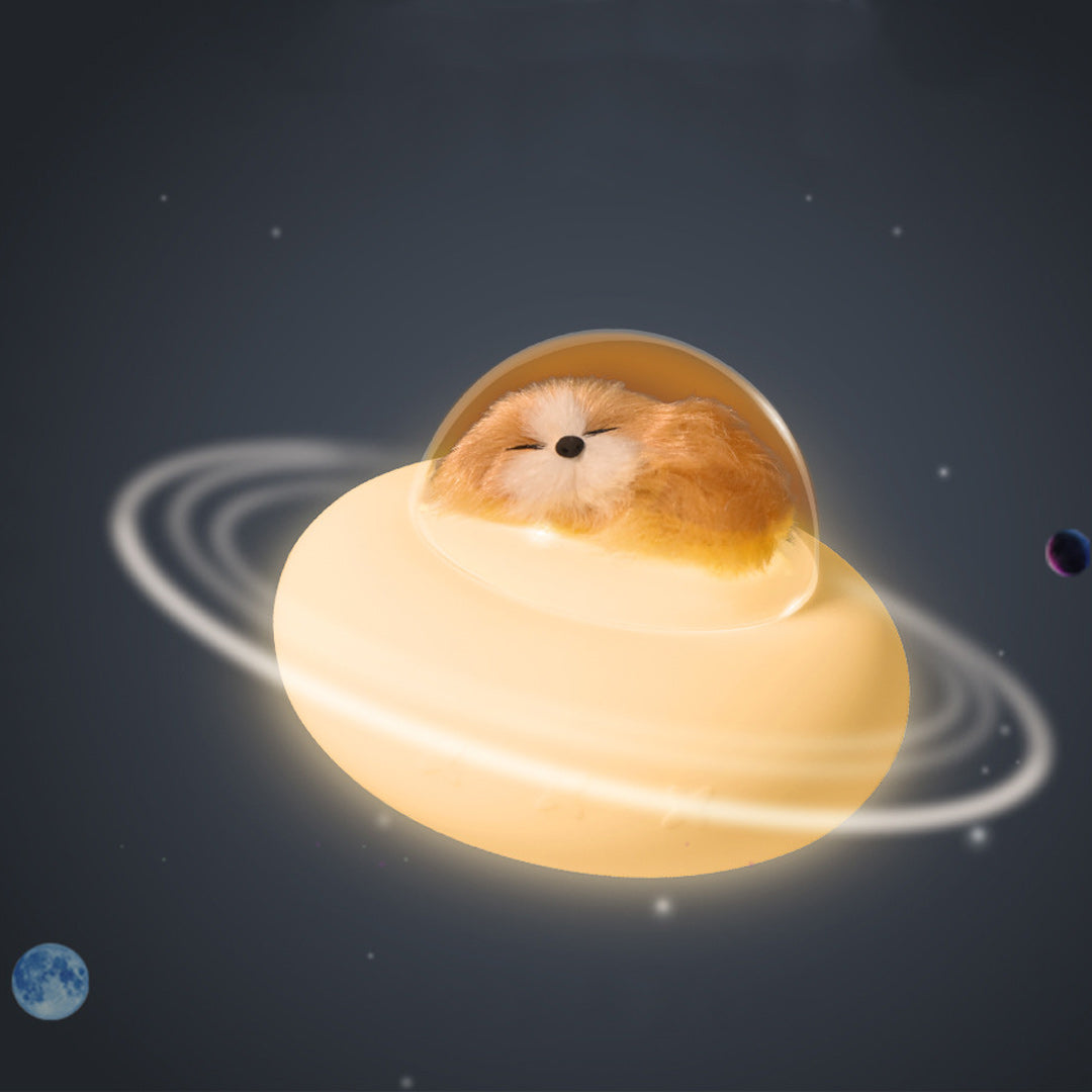 Lámpara de nave espacial para mascotas con gato o perro