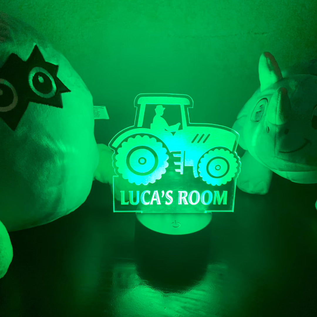 Personalized Tractor Night Light