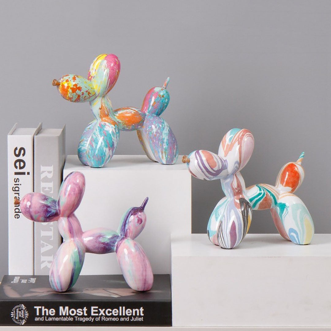 Art Graffiti Colorful Balloons Dog