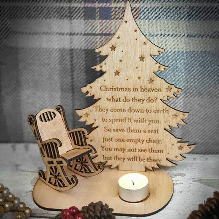 Christmas Candle Memorial Display to Remember Loved Ones