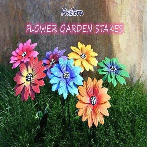 🍀Metal Flowers Garden Stakes🍀