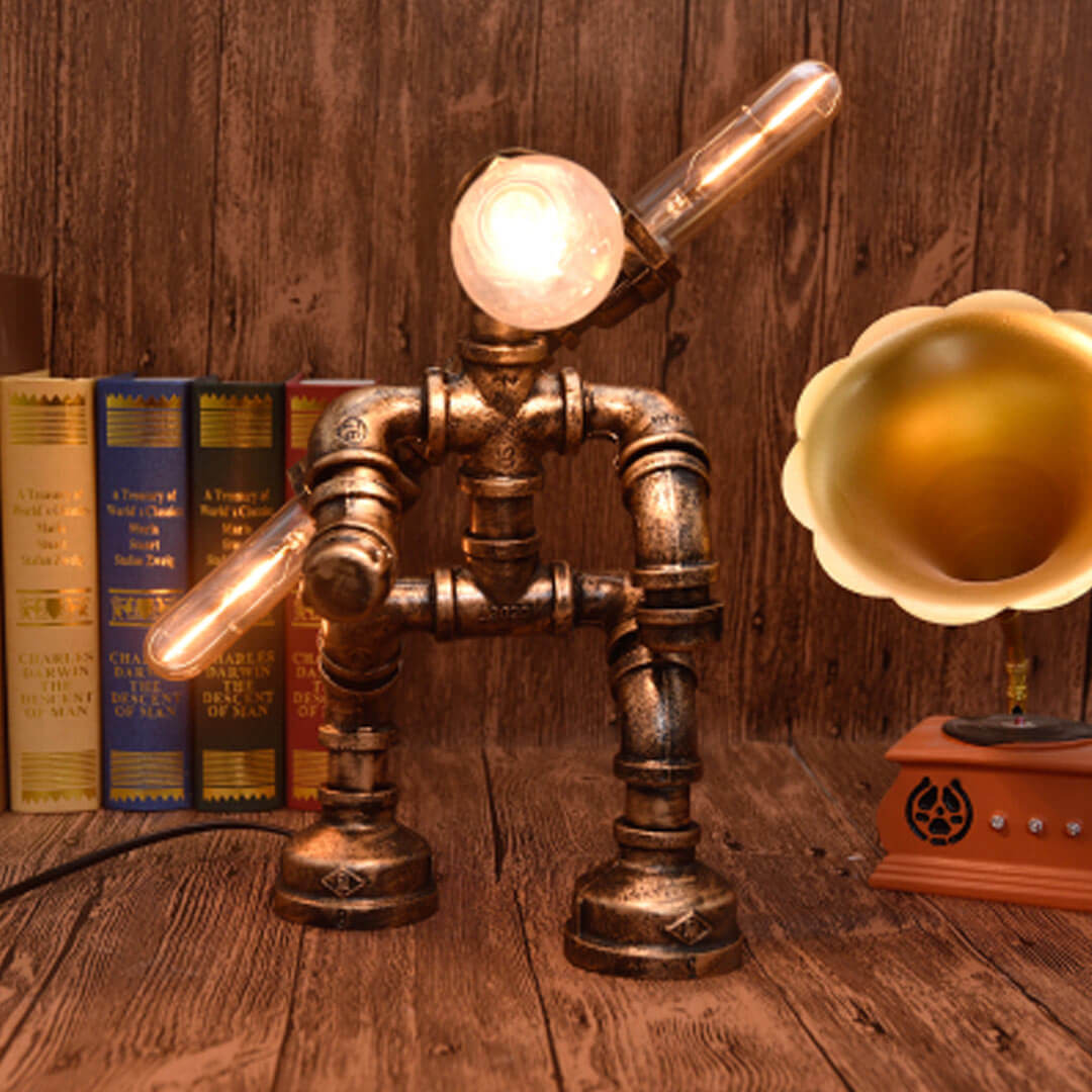 Steam Pipe Robot Table Lamp