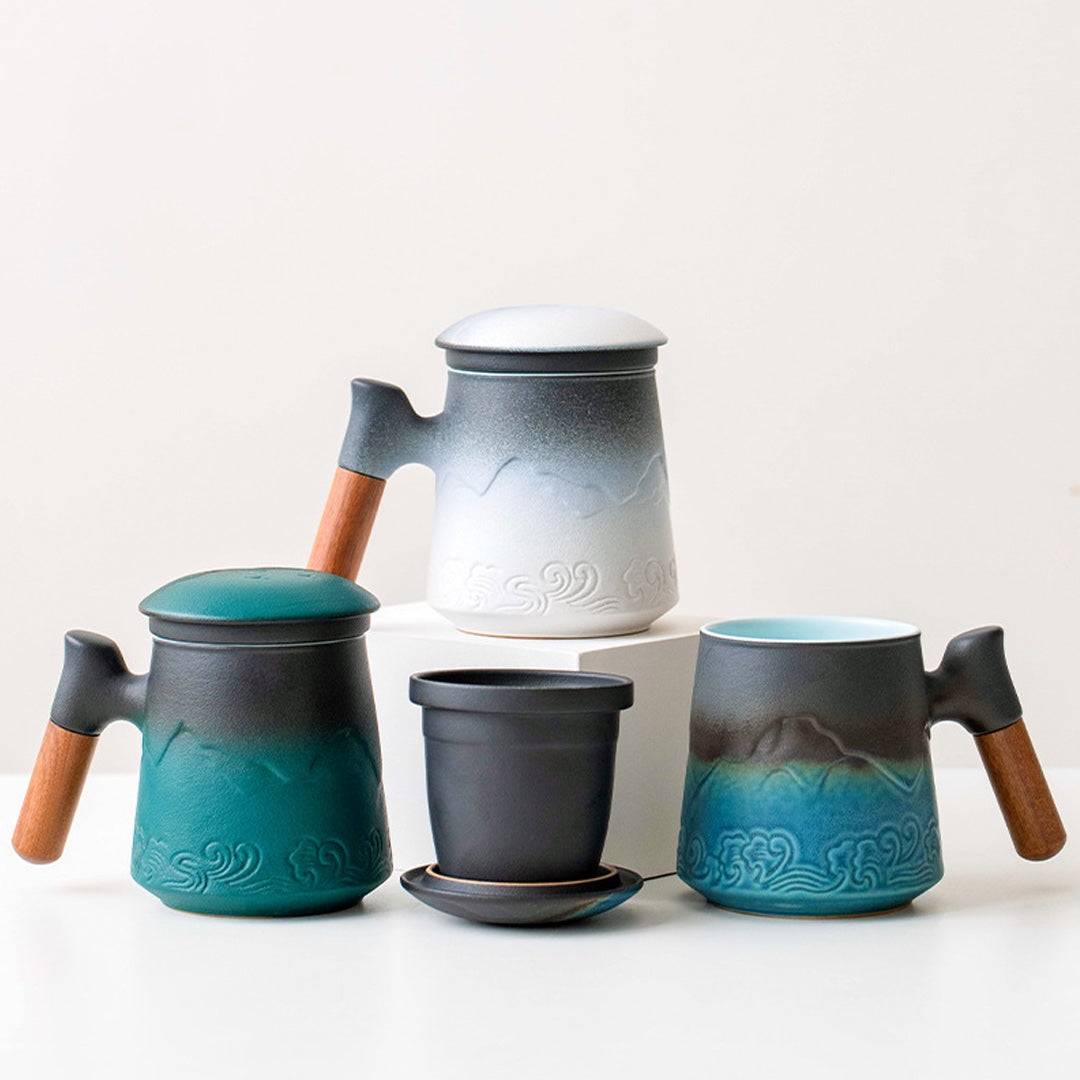 Tasse à thé en céramique avec infuseur