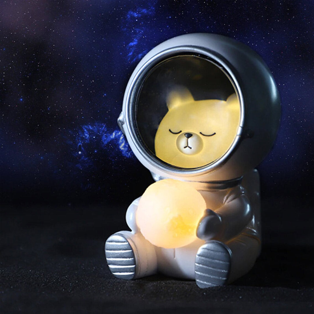 Carino animale astronauta luci notturne