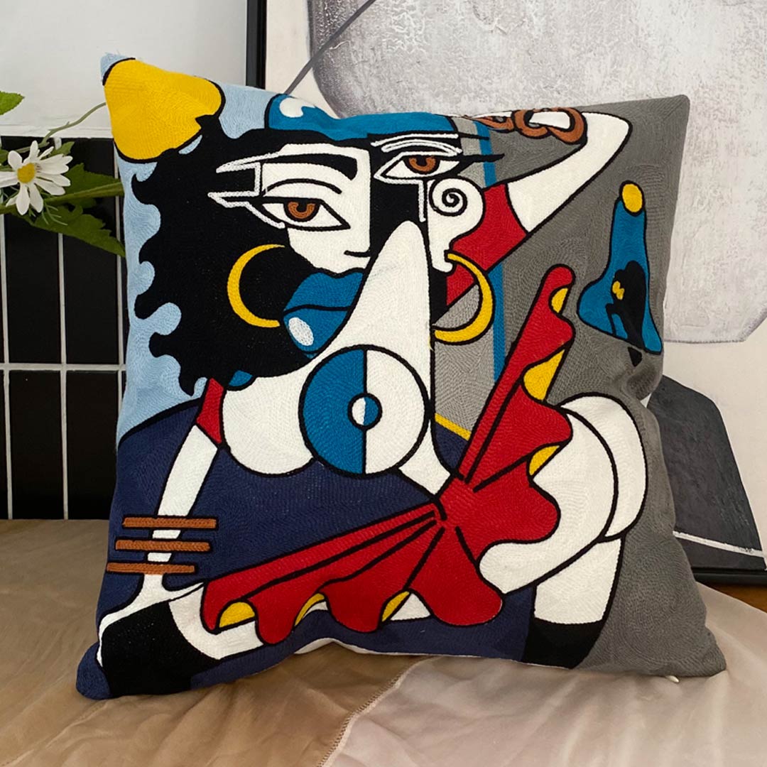 Taies d'oreiller d'art abstrait moderne (0215)