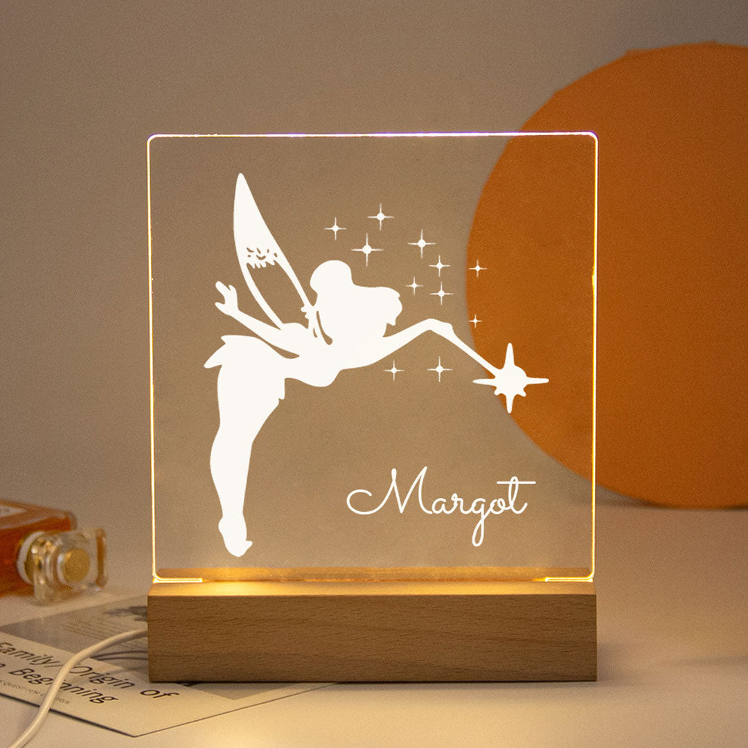 Customized Wood Base Night Light