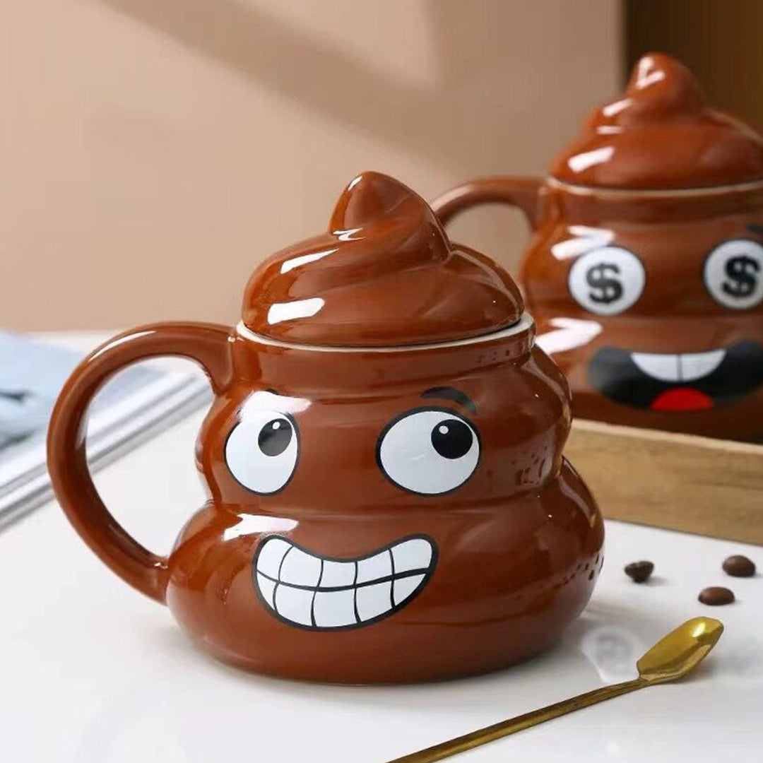 Funny Ceramic Cute Poop Emoji Mug