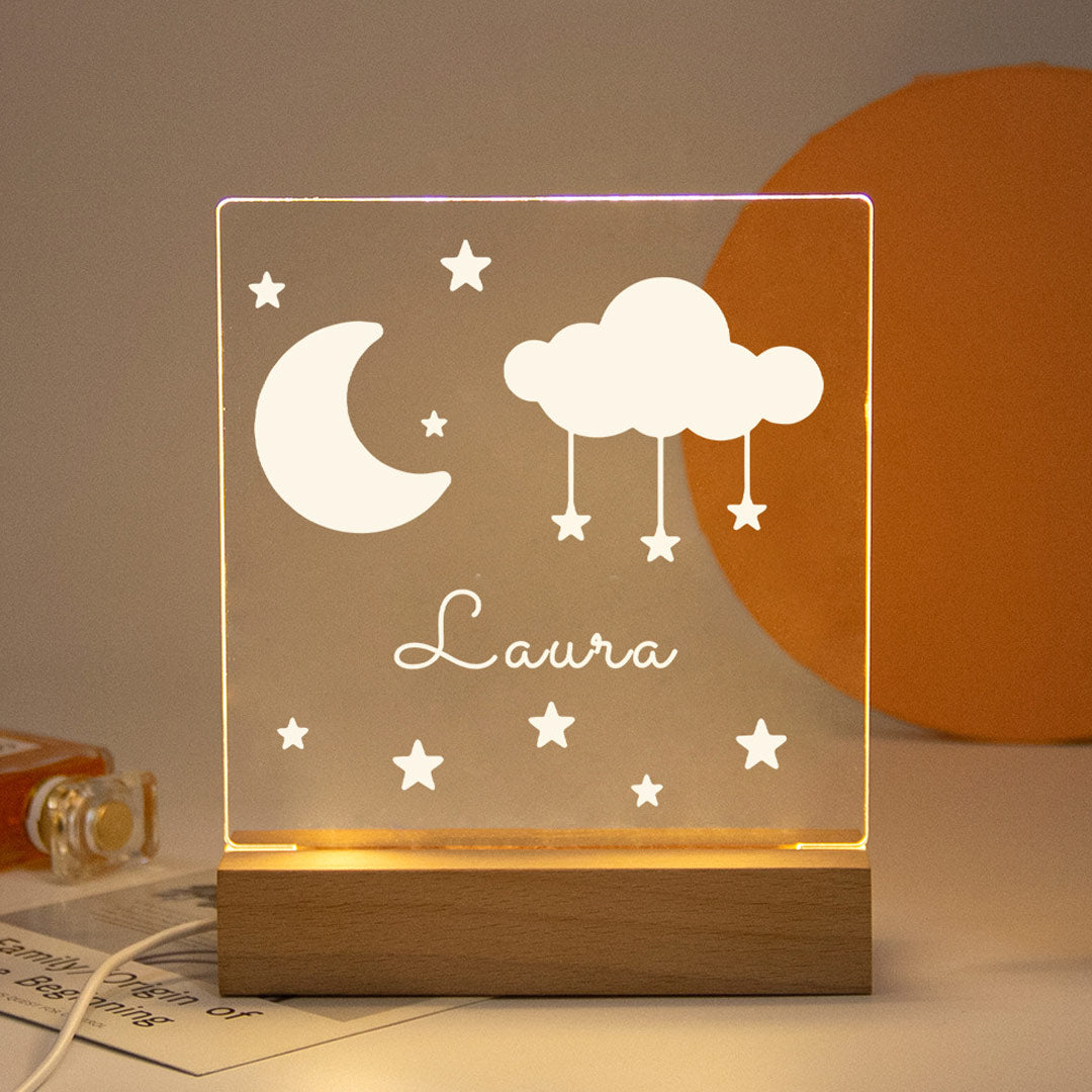 Customized Wood Base Night Light