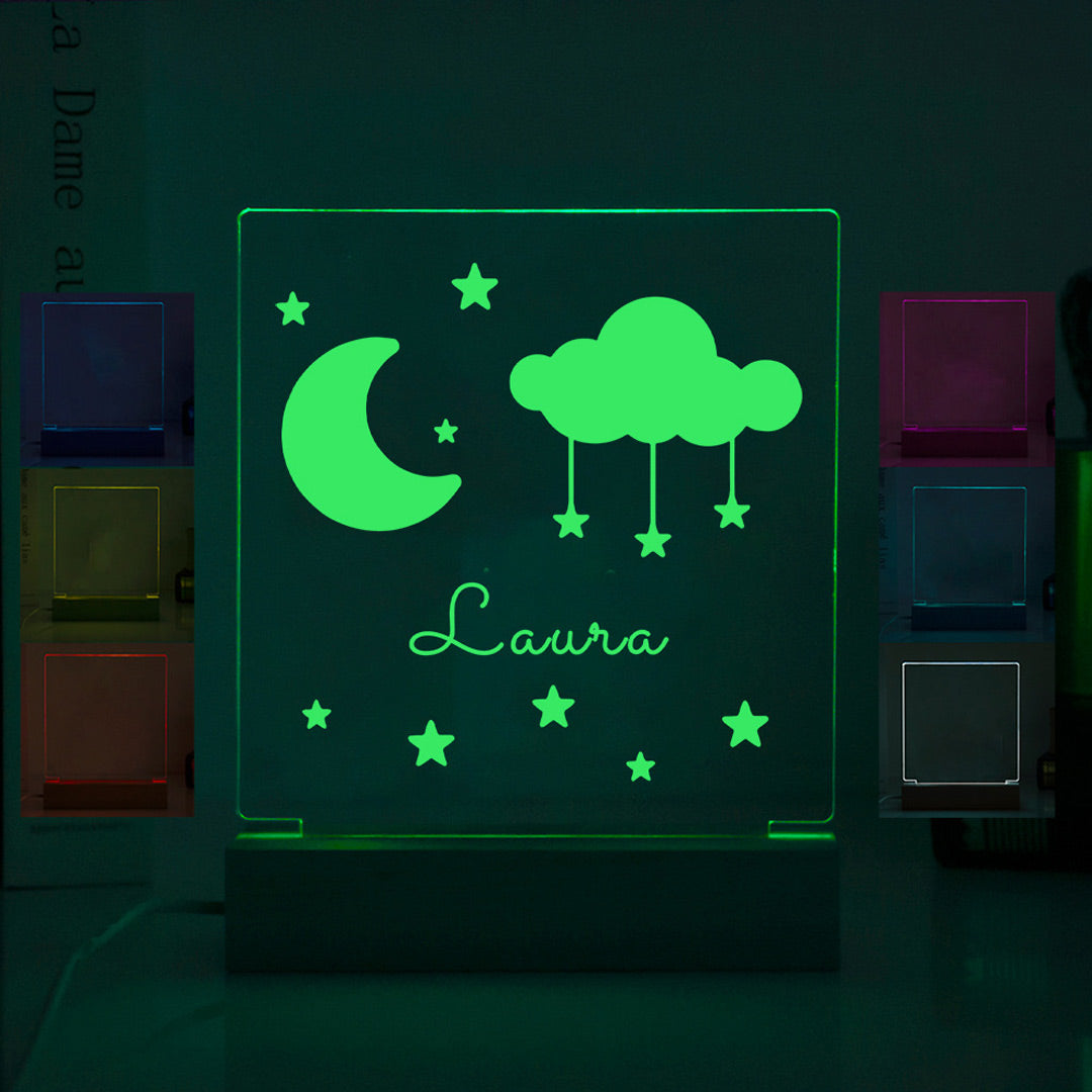 Customized Wood Base Night Light