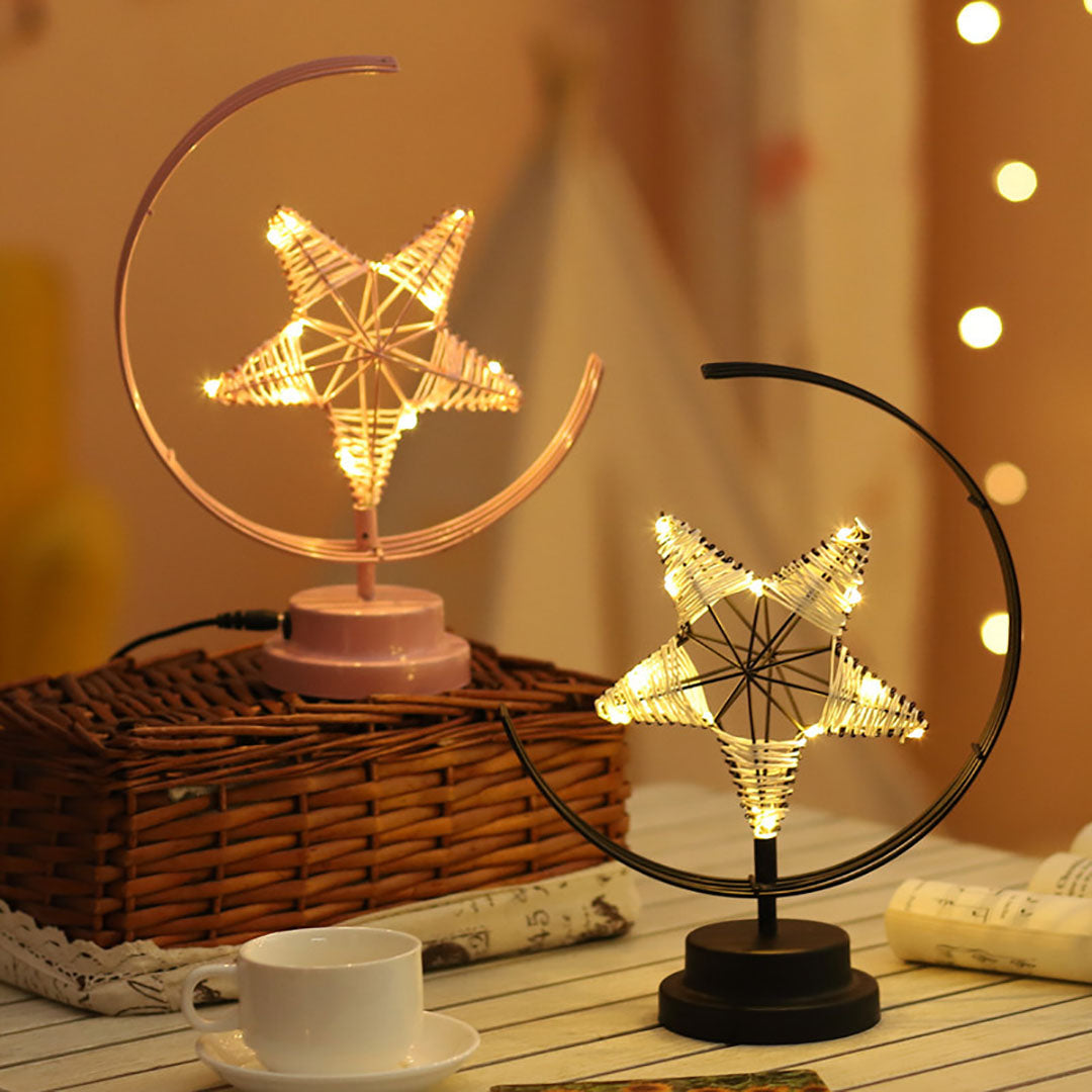 Star and Crescent Moon Night Light