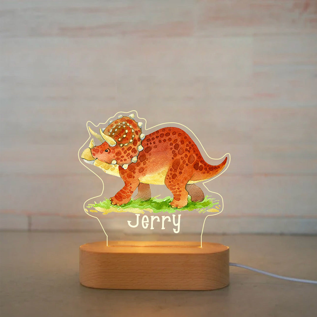 Personalized Dinosaur Night Lights