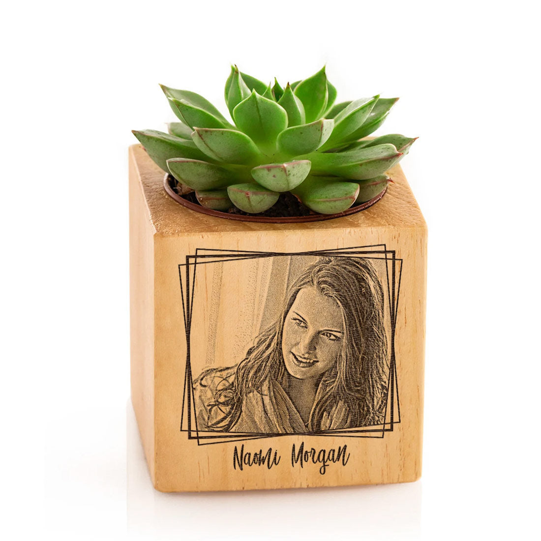 Personalized Pots with Engraved Photo