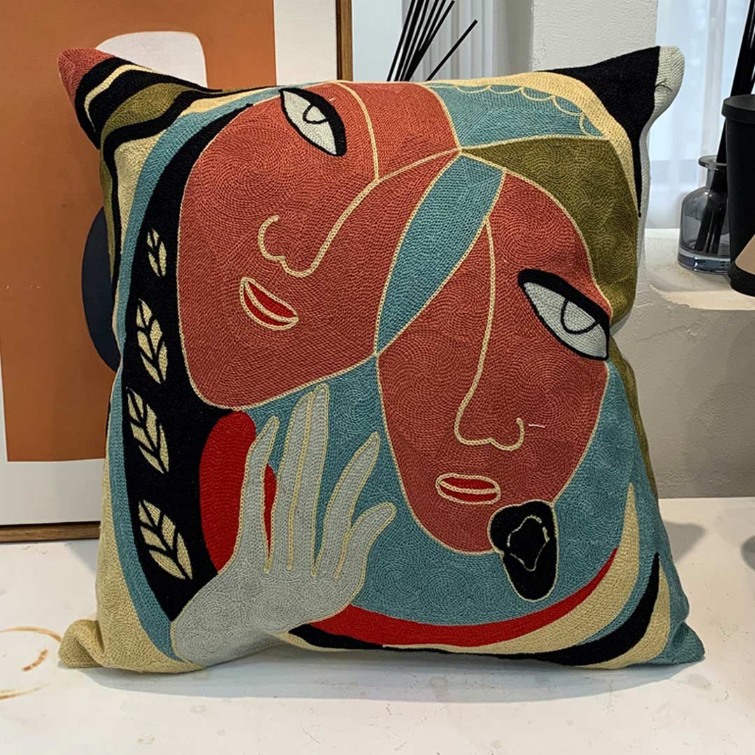 Taies d'oreiller d'art abstrait moderne (0215)