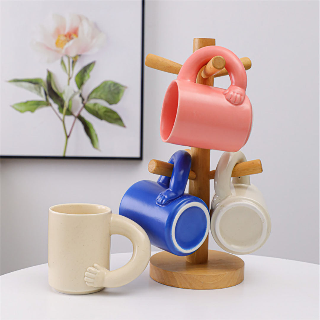 Ceramic Fat Arm Handle Mug