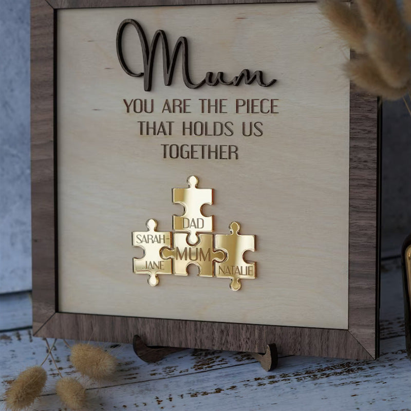 Handmade Personalized Puzzle Piece