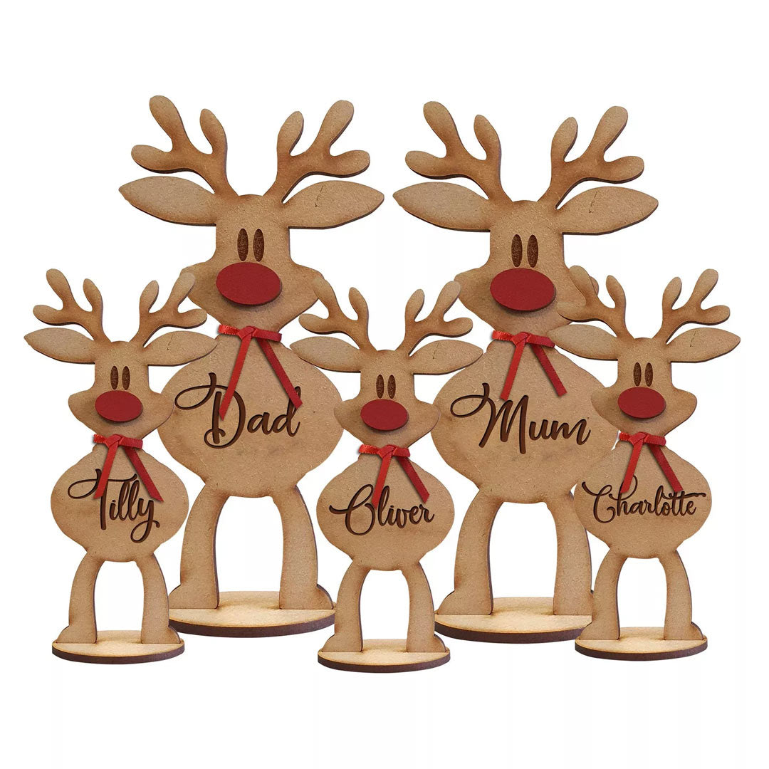 Personalized Freestanding Reindeer