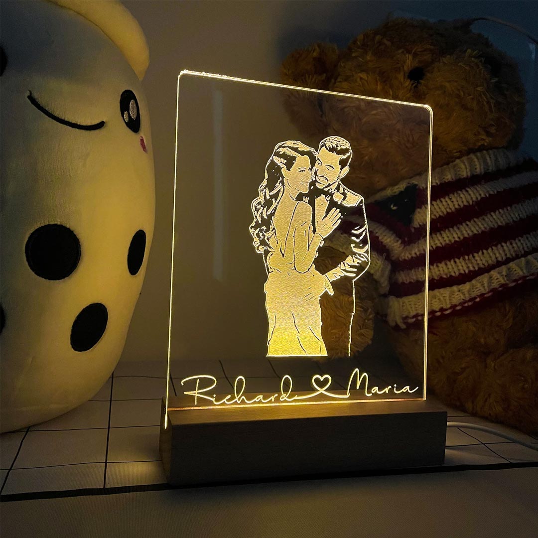 Lampe 3D Photo Personnalisée