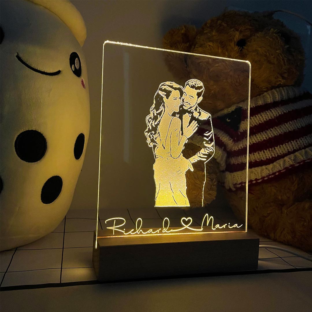 Personalisierte Foto-3D-Lampe