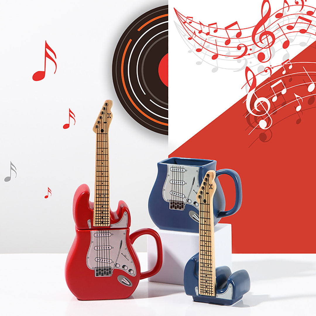 Kreative 3D-Gitarren-Kaffeetasse