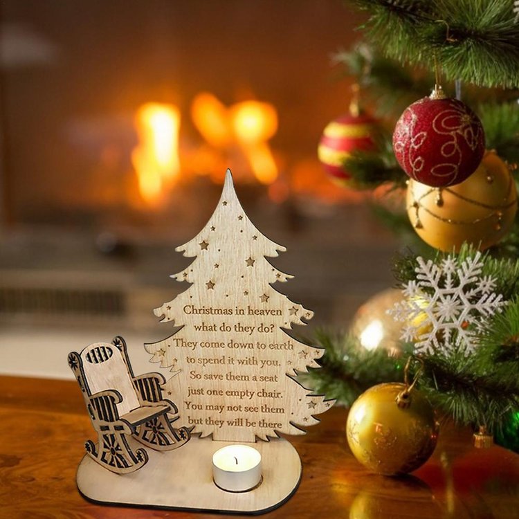 Christmas Candle Memorial Display to Remember Loved Ones