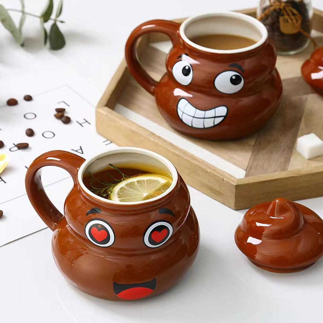 Funny Ceramic Cute Poop Emoji Mug