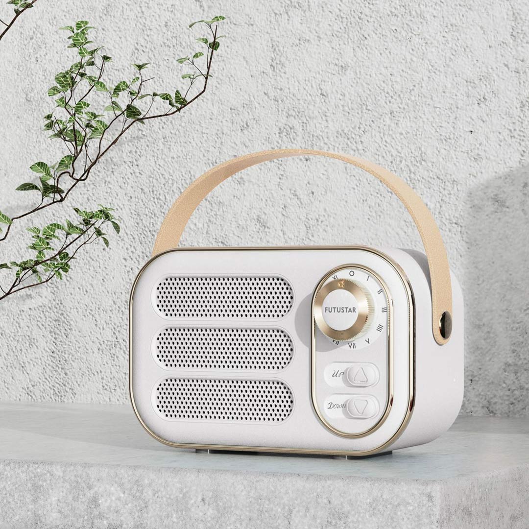 Altavoz Bluetooth inalámbrico portátil retro