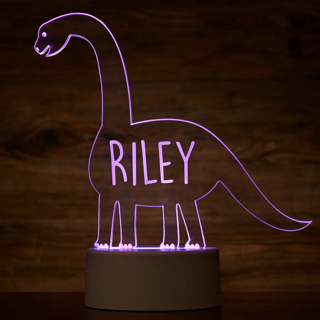 Luz de noche de dinosaurio personalizada