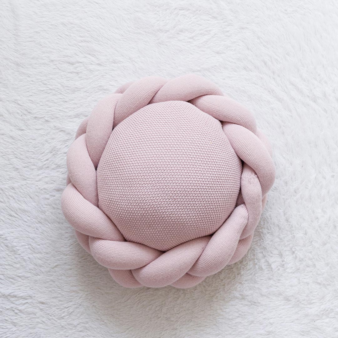 Cojines de punto hechos a mano con forma de flor