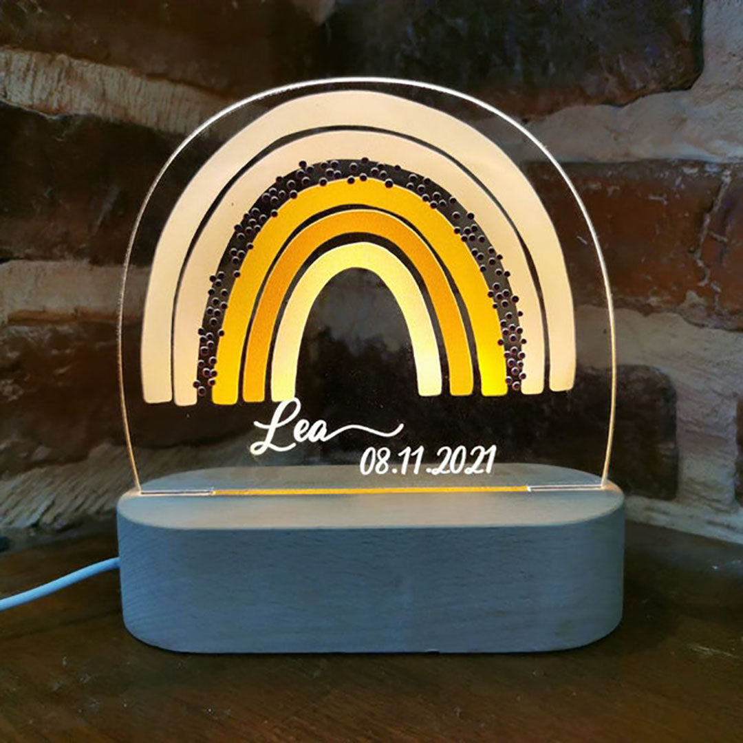 Personalized Rainbow Night Lamp