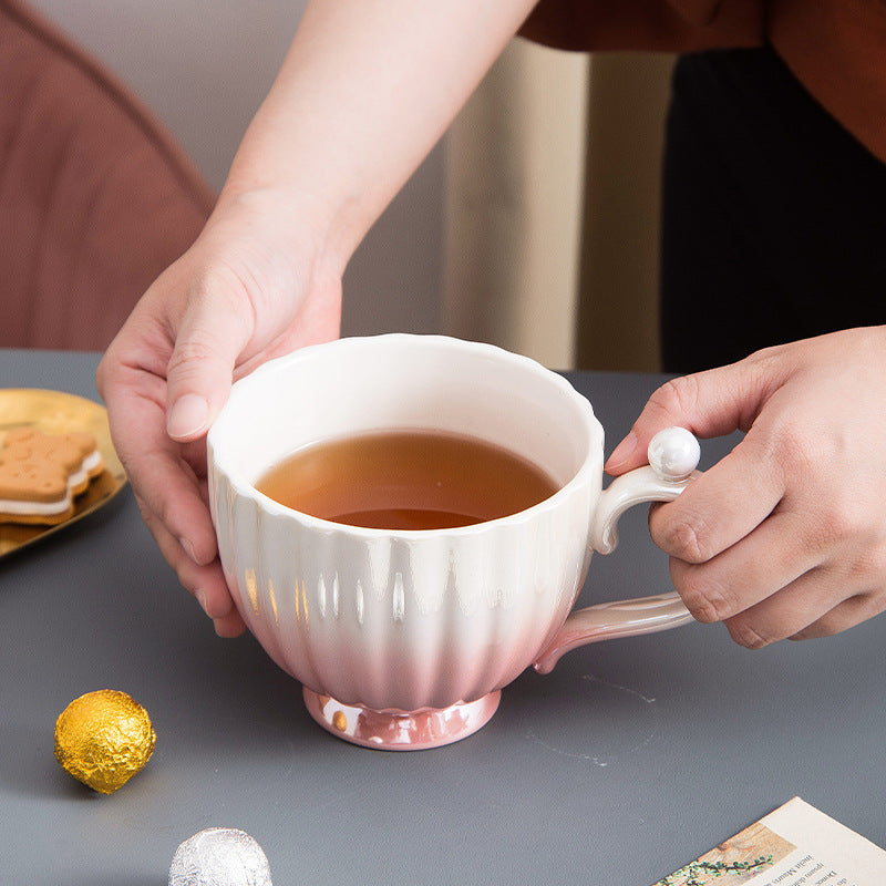 Taza de cerámica degradada Pearl Glaze