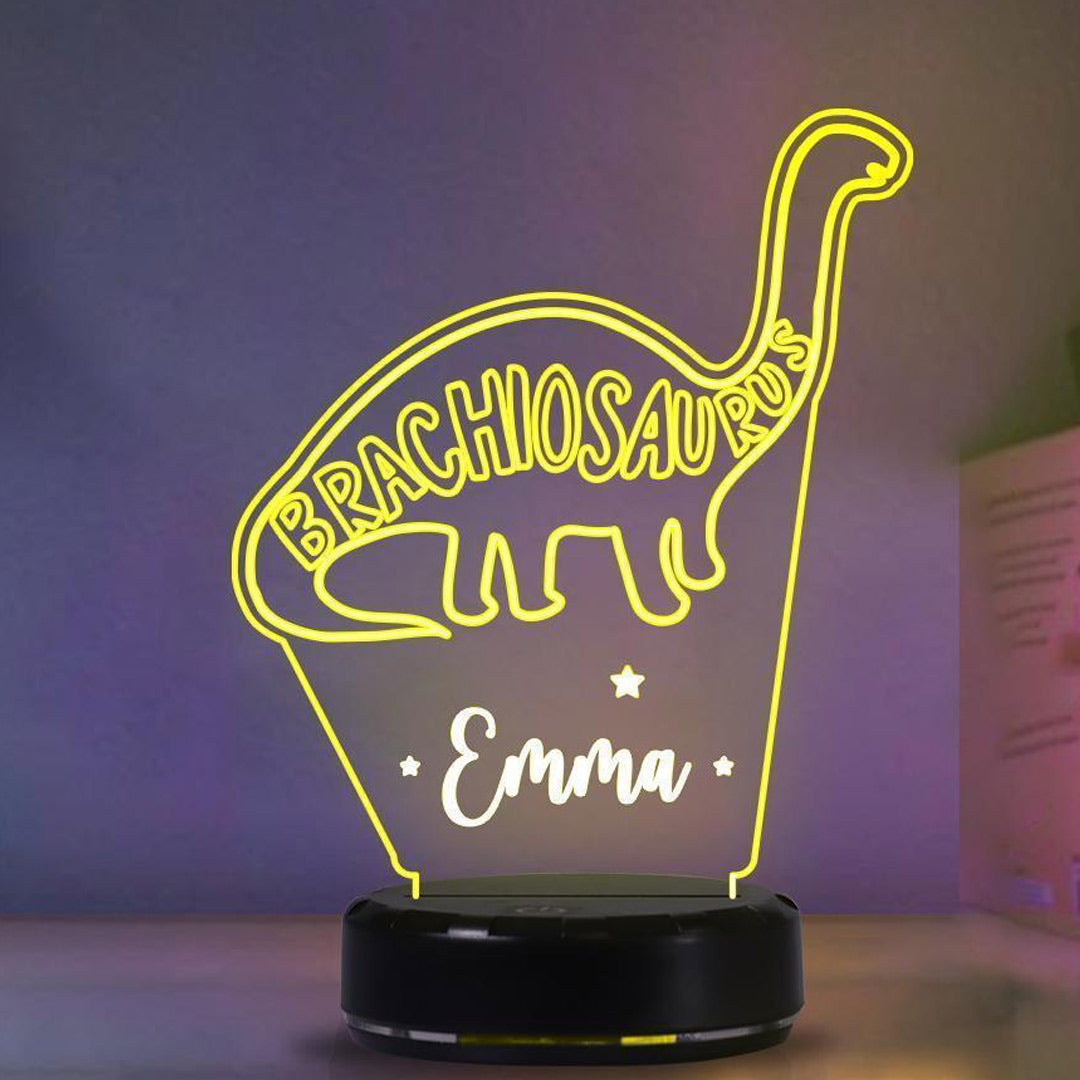 Personalized Dinosaur Night Light