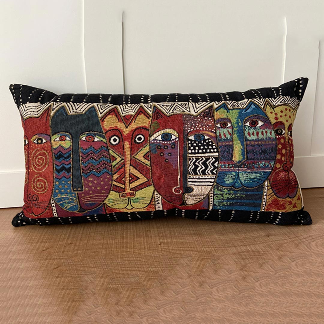 Fundas de almohada de arte bordado
