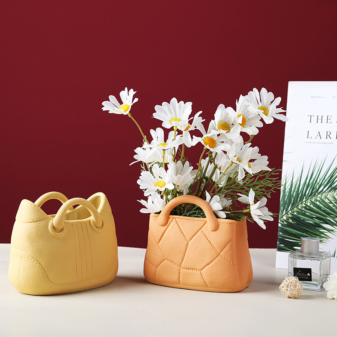 Handbag Shaped Flower Vase