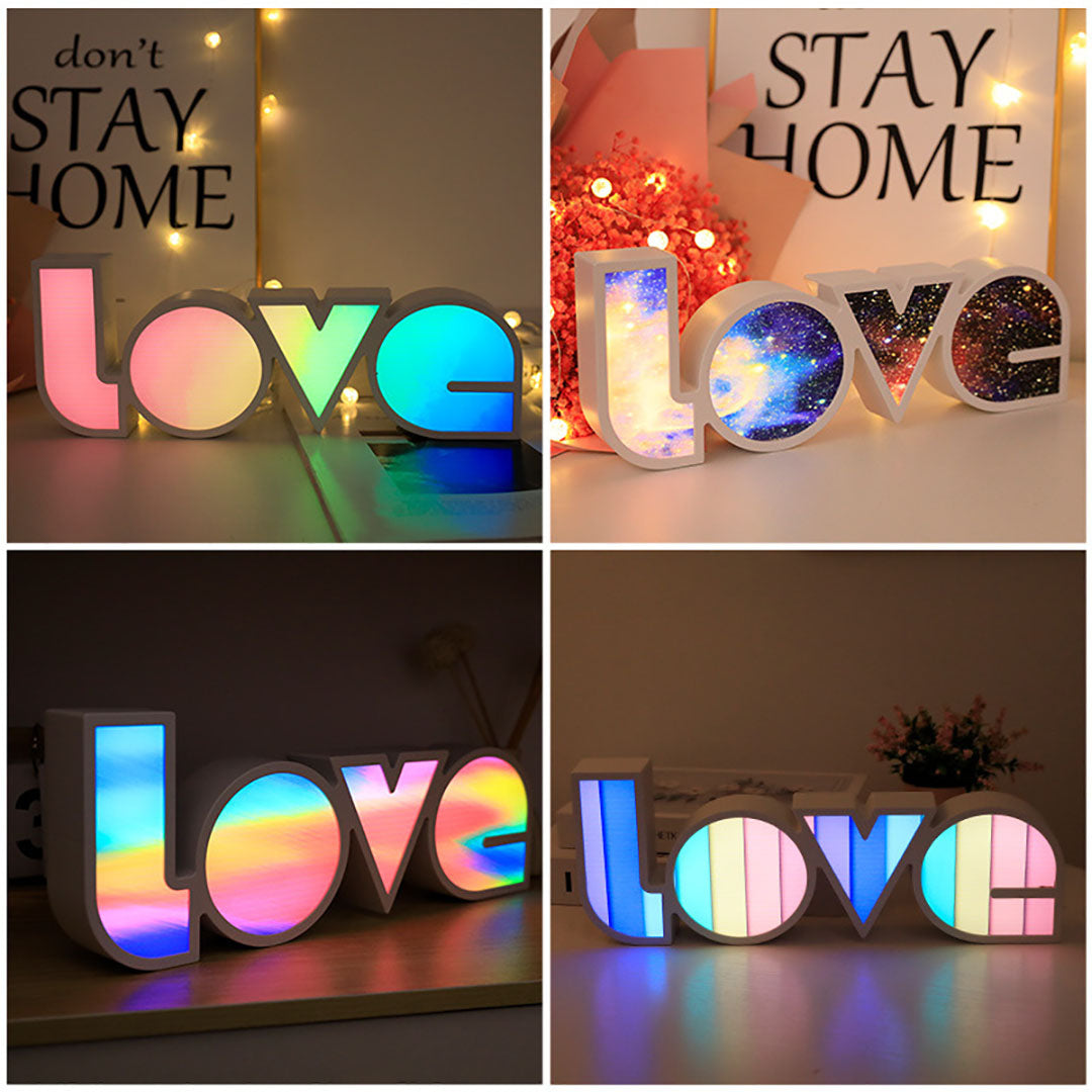 Luce notturna a LED "amore".